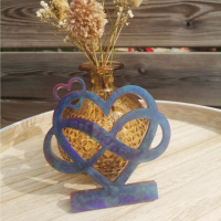 Hart met infinity kaarsenhouder 